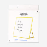 Gold magnetic office board with marker, featuring a sleek surface for notes and reminders, by Flying Tiger Copenhagen.