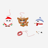 Set of 15 DIY Christmas foam figures for crafts, featuring colorful holiday-themed shapes for creative hobby projects.