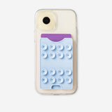 Blue Flying Tiger Copenhagen smartphone holder with suction pads, designed for secure media mounting on smooth surfaces.