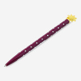 Gold star topper ballpoint pen from Flying Tiger Copenhagen, sleek office pen with decorative star detail.