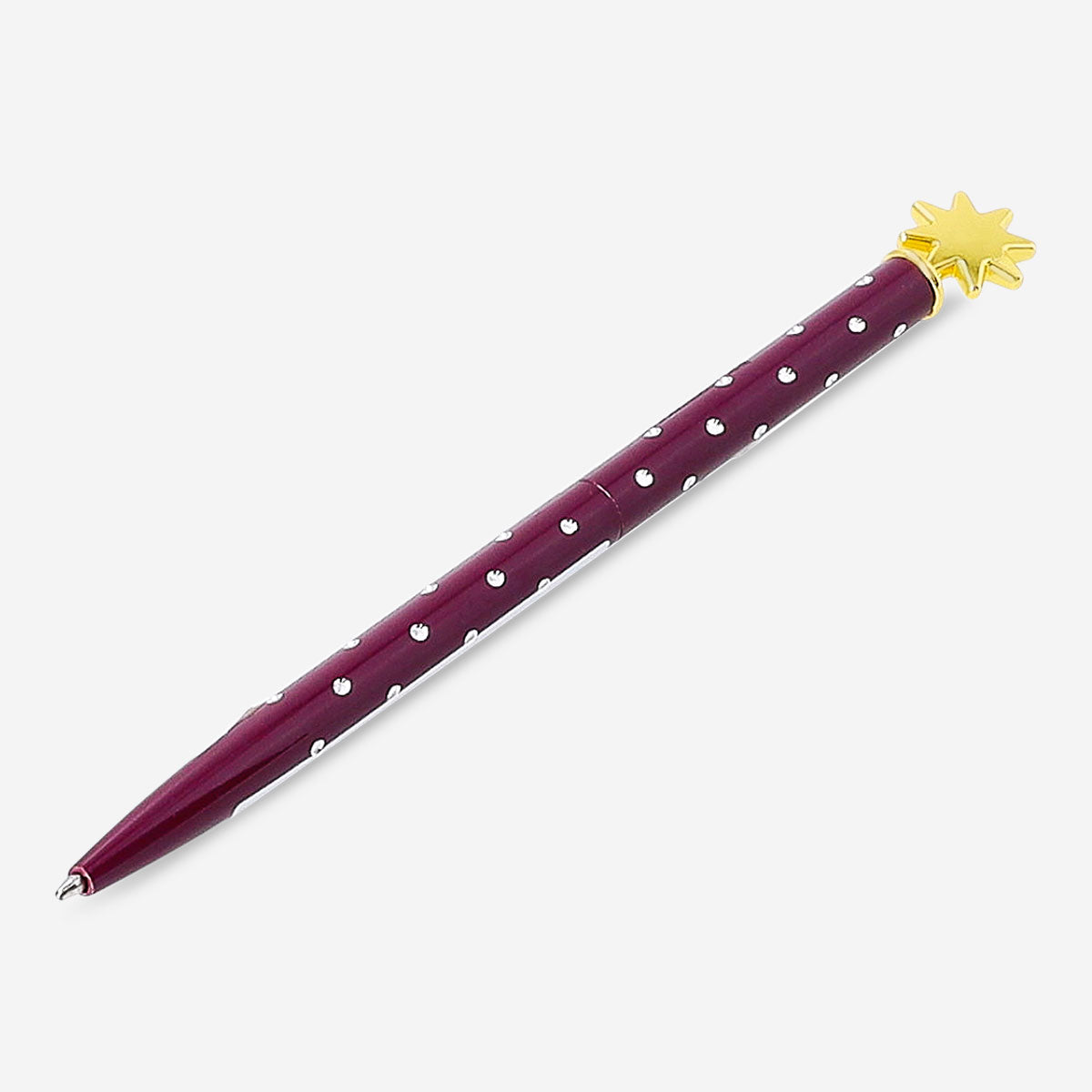 Gold star topper ballpoint pen from Flying Tiger Copenhagen, sleek office pen with decorative star detail.