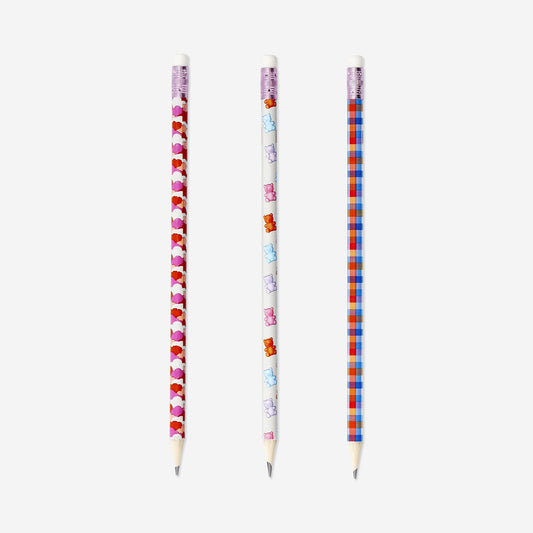 Pencils with print - 3 pcs