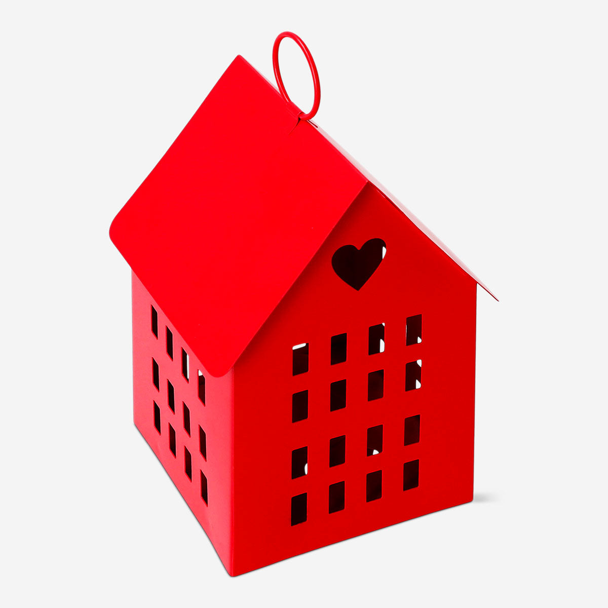 Red house lantern - 15 cm