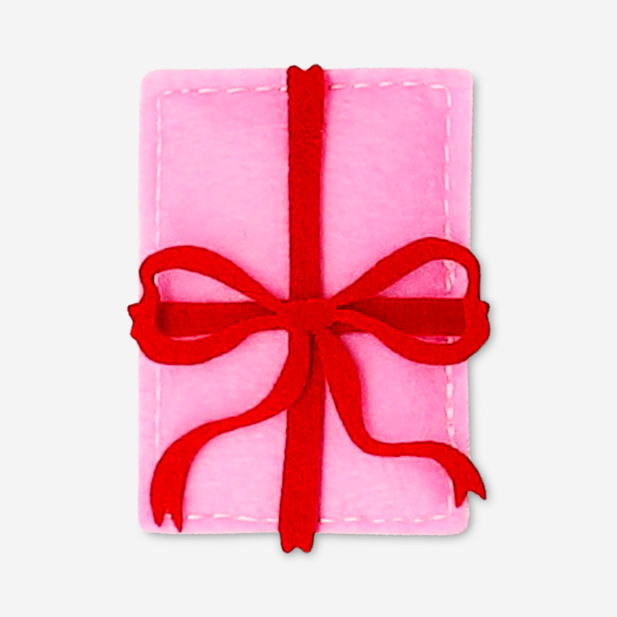 Felt hanging ornament shaped like a present, decorative home decor item from Flying Tiger Copenhagen.