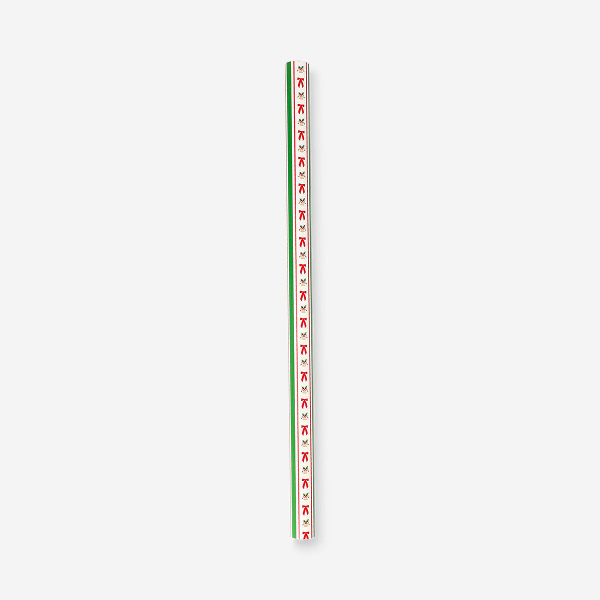 Office 400 cm striped and bow wrapping paper by Flying Tiger Copenhagen, featuring colorful festive patterns for gift wrapping.