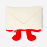 Flying Tiger Copenhagen plush toy of a smiling letter to Santa, soft and colorful holiday-themed stuffed letter for kids.