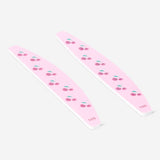 Two cherry print nail files from Flying Tiger Copenhagen, perfect for personal care and nail grooming.