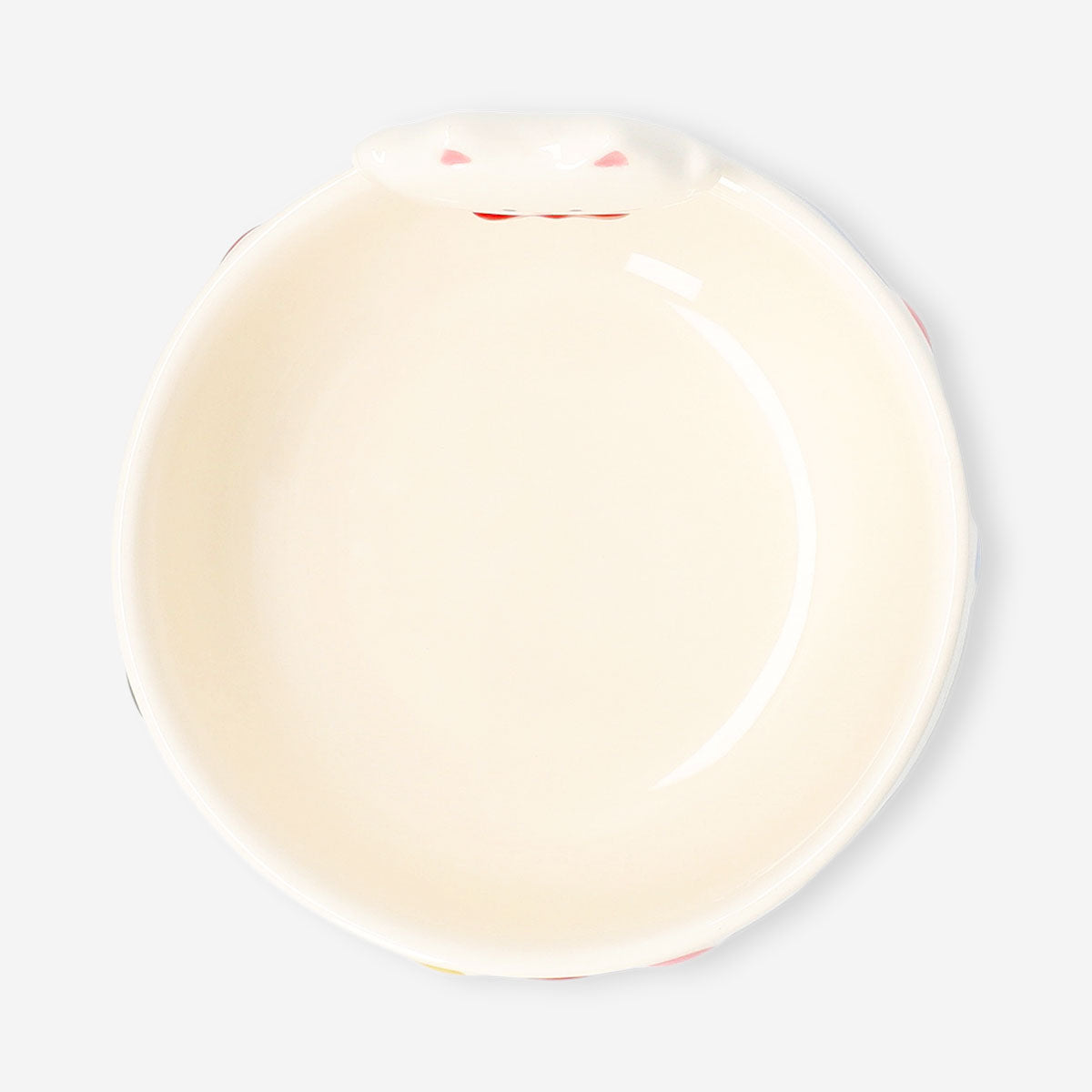 Flying Tiger Copenhagen cat bowl with embossed Christmas lights design, 12 cm, perfect for festive pet feeding.