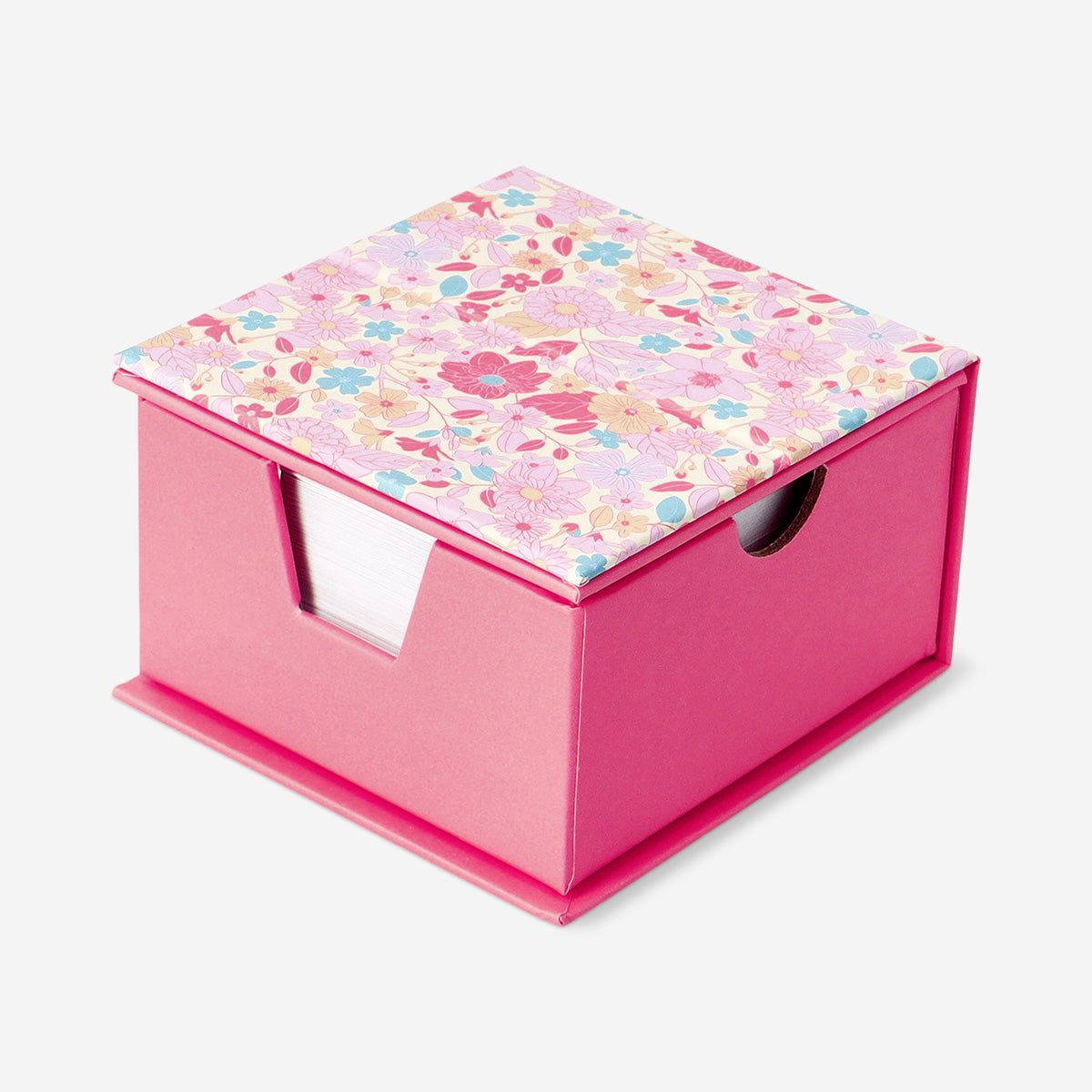 Floral memo box with mirror