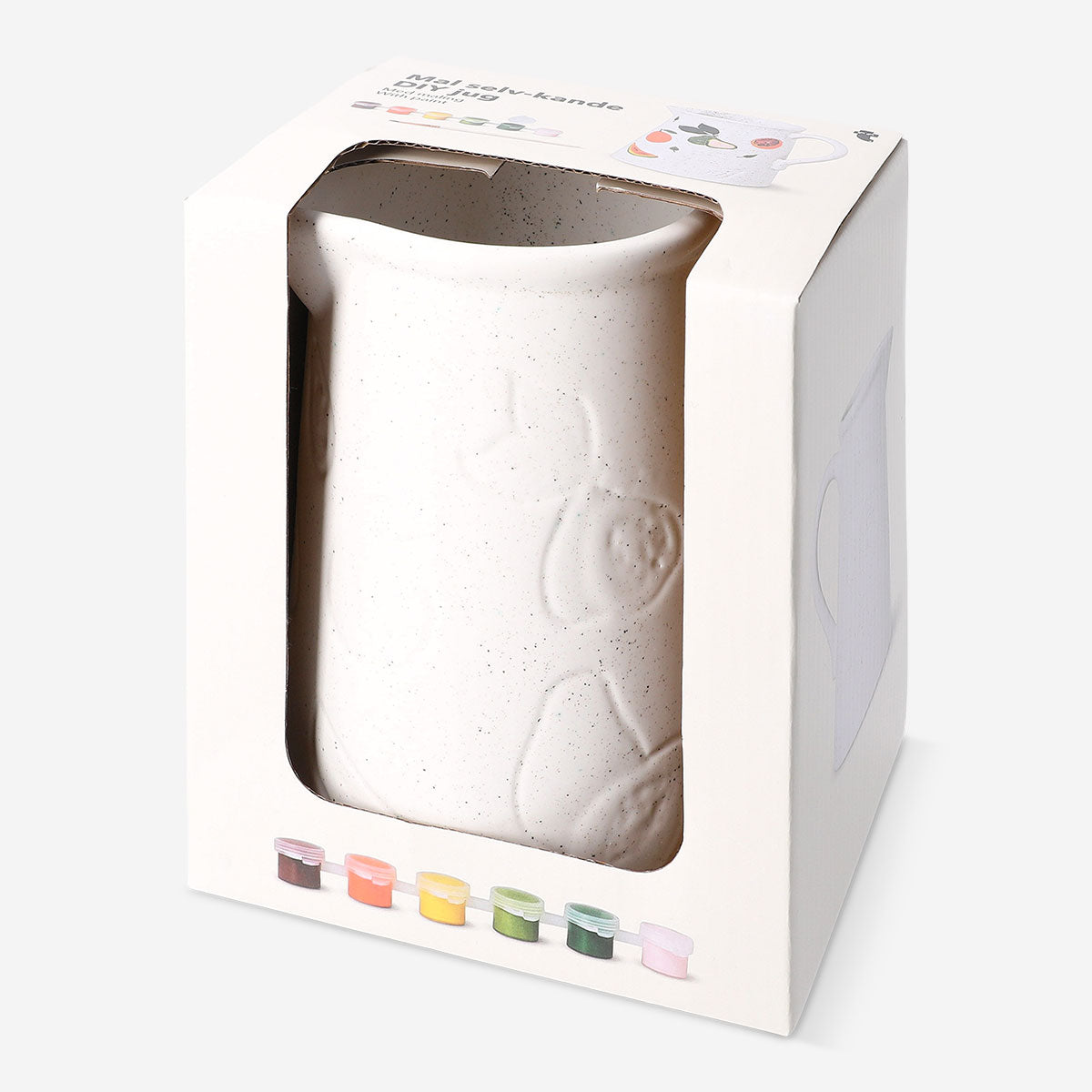 DIY ceramic jug by Flying Tiger Copenhagen, 1.15L hobby craft project featuring a glazed ceramic jug with a handle.