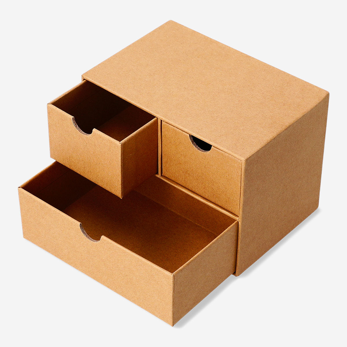 Craft paper desk tidy with 3 drawers