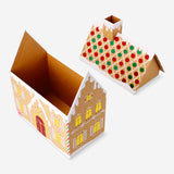 Office gift box featuring a 20x19 cm gingerbread house by Flying Tiger Copenhagen, decorated with festive icing and candy details.