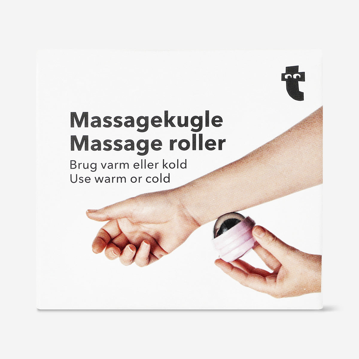 Rouleau de massage rafraîchissant rose pour le corps