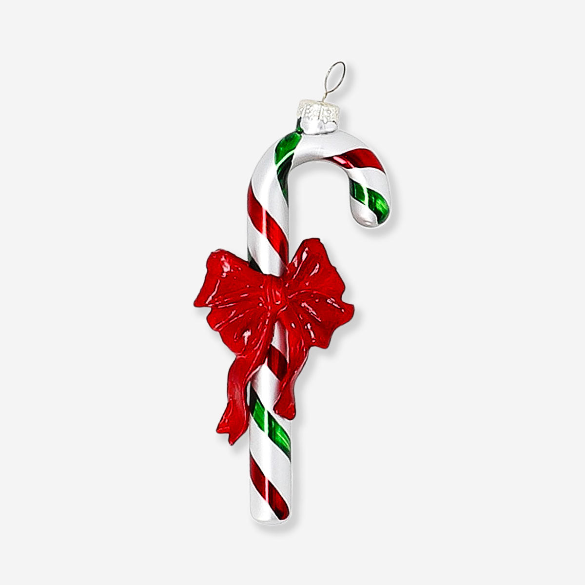 Flying Tiger Copenhagen candy cane home decor bauble with red and white stripes, perfect for festive holiday decorations.