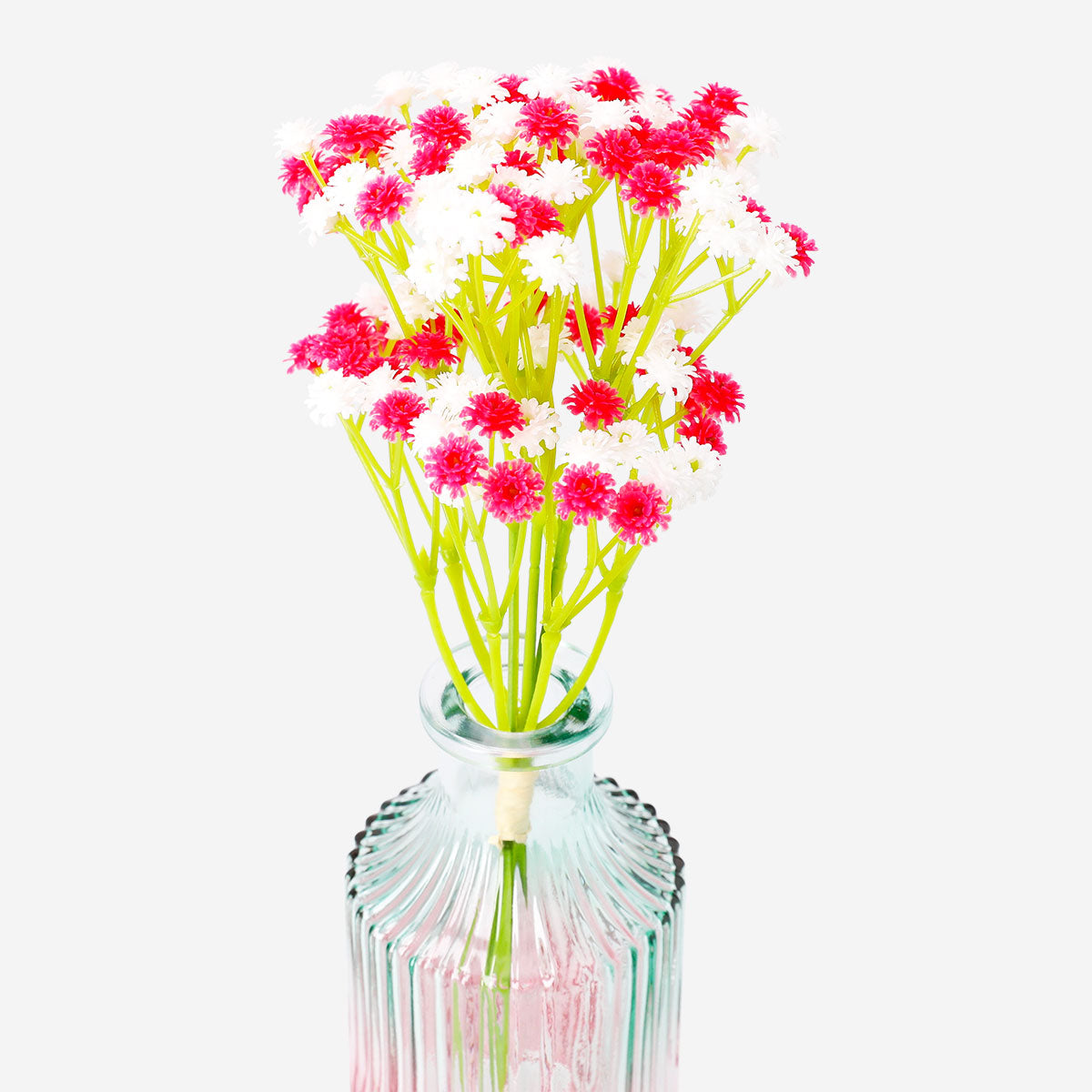 Decorative pink and white flower bouquet for home decor by Flying Tiger Copenhagen, featuring vibrant floral arrangements.