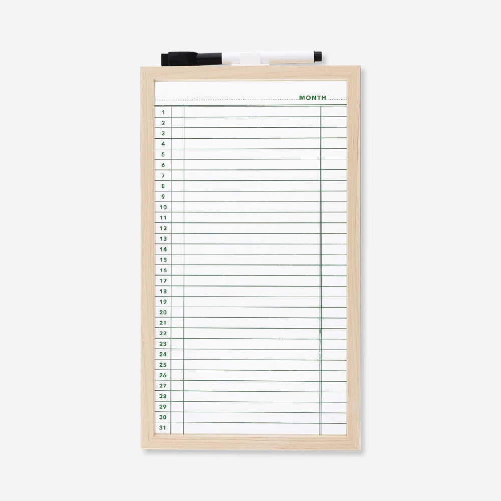 Flying Tiger Copenhagen glass planner board with marker for office organization, featuring a sleek transparent design and writable surface.