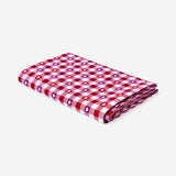 Tablecloth with checks and hearts - 140x220 cm