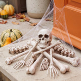 Skeleton gadget set by Flying Tiger Copenhagen, featuring small skeleton figures and accessories for fun, spooky decor or crafts.