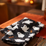 Two fabric napkins with ghost print from Flying Tiger Copenhagen, perfect for home dining or decorative table settings.