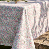 Fabric tablecloth with floral design, 140x220 cm, from Flying Tiger Copenhagen, featuring a colorful summer garden pattern.