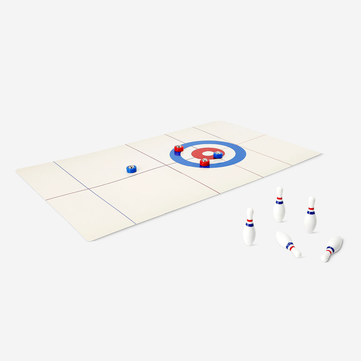 Flying Tiger Copenhagen 5-in-1 table game featuring multiple classic game options on a compact wooden surface.