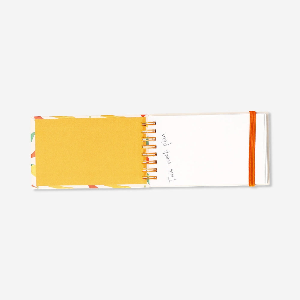 Flying Tiger Copenhagen office notepad featuring colorful chili pepper illustrations for a vibrant, spicy touch.