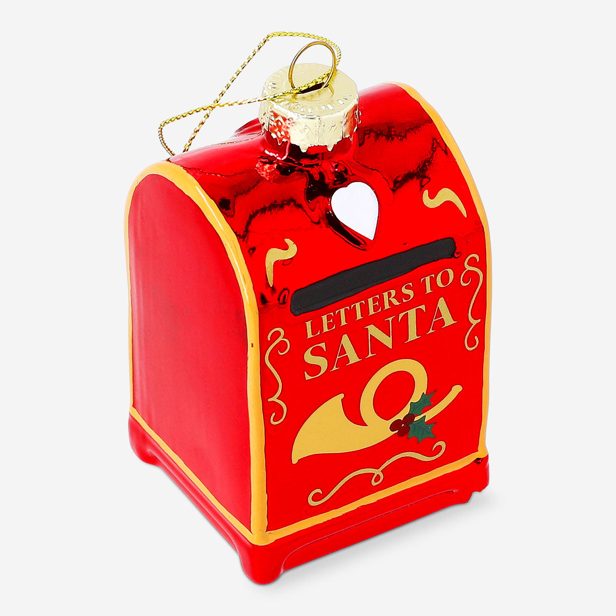 Flying Tiger Copenhagen Bauble Postbox home decor with a festive design, suitable for holiday decoration and Christmas displays.