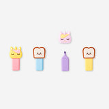 Unicorn and toast highlighters - 4 pcs