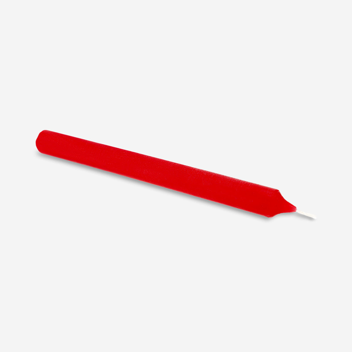 Red dinner candle from Flying Tiger Copenhagen, 24 cm tall, with a smooth wax finish, ideal for home table setting and ambiance.