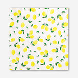 Set of two fabric napkins with lemon print from Flying Tiger Copenhagen, featuring bright yellow lemon designs on soft fabric.