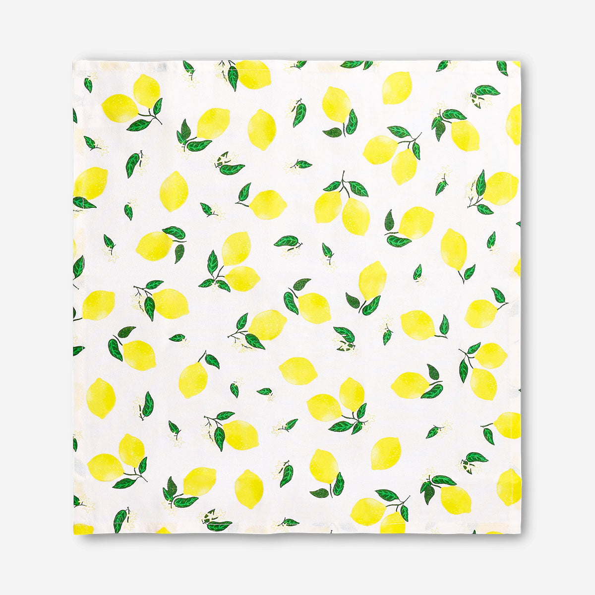 Set of two fabric napkins with lemon print from Flying Tiger Copenhagen, featuring bright yellow lemon designs on soft fabric.