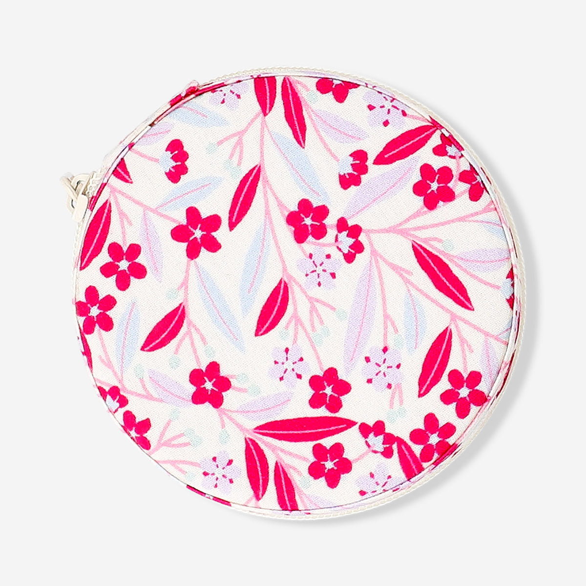 Flying Tiger Copenhagen floral jewellery box with decorative floral design, personal care storage container, and compact size.