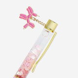 Pink ballpoint pen with balloon dog