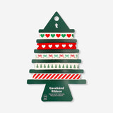 Set of five printed cotton ribbons from Flying Tiger Copenhagen, ideal for office crafts and decorating projects.