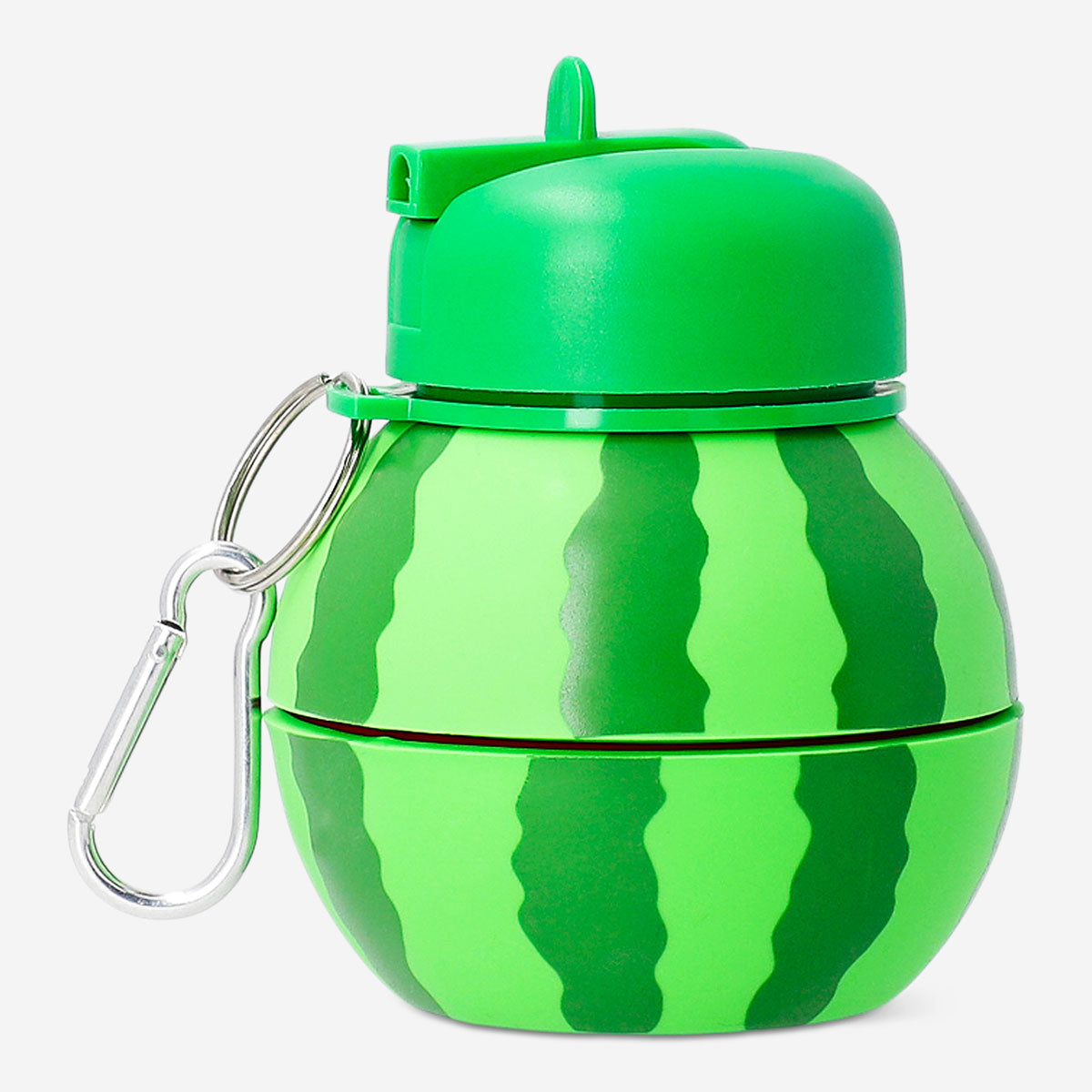 Foldable watermelon-shaped drinking bottle from Flying Tiger Copenhagen, with a flexible, portable kitchen water container.