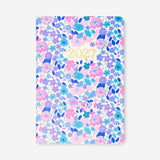 A5 floral daily diary 2027 by Flying Tiger Copenhagen, featuring colorful floral cover and weekly planner pages.
