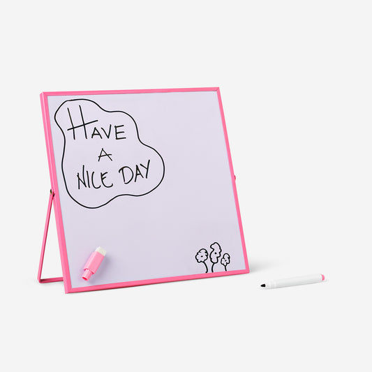 Roze magnetisch tafelplannerbord met marker