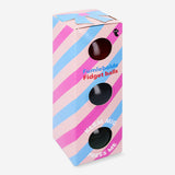 Flying Tiger Copenhagen press me gadget toy set with three colorful, squeezable stress-relief toys on a white background.