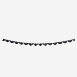 Long paper bat garland from Flying Tiger Copenhagen, 300 cm party decoration with black bat shapes for Halloween or themed events.