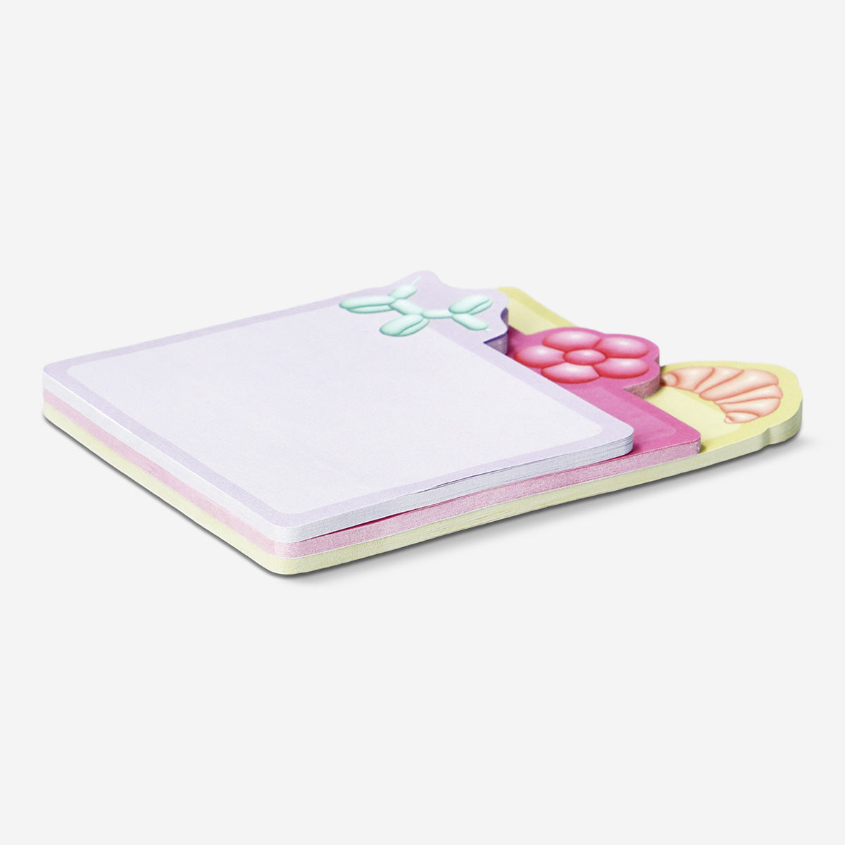 Set of Flying Tiger Copenhagen sticky memos with colorful icons, perfect for office notes and reminders.