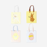 Set of Easter gift bags with stripes - 2 pcs