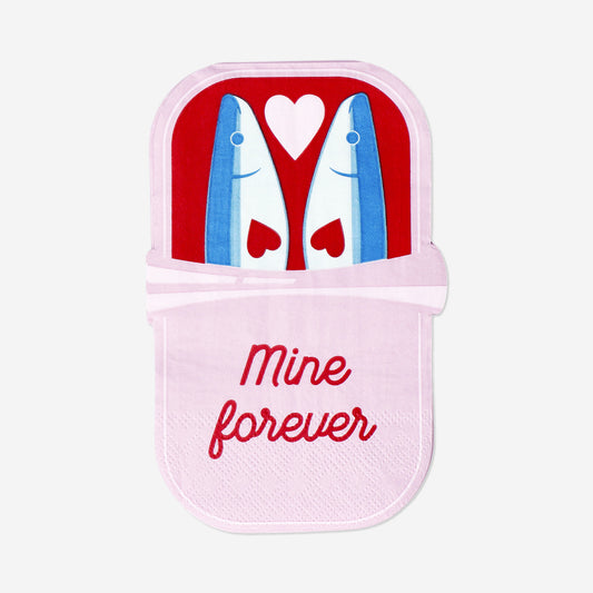 Sardines in pink tin napkins - 16 pcs