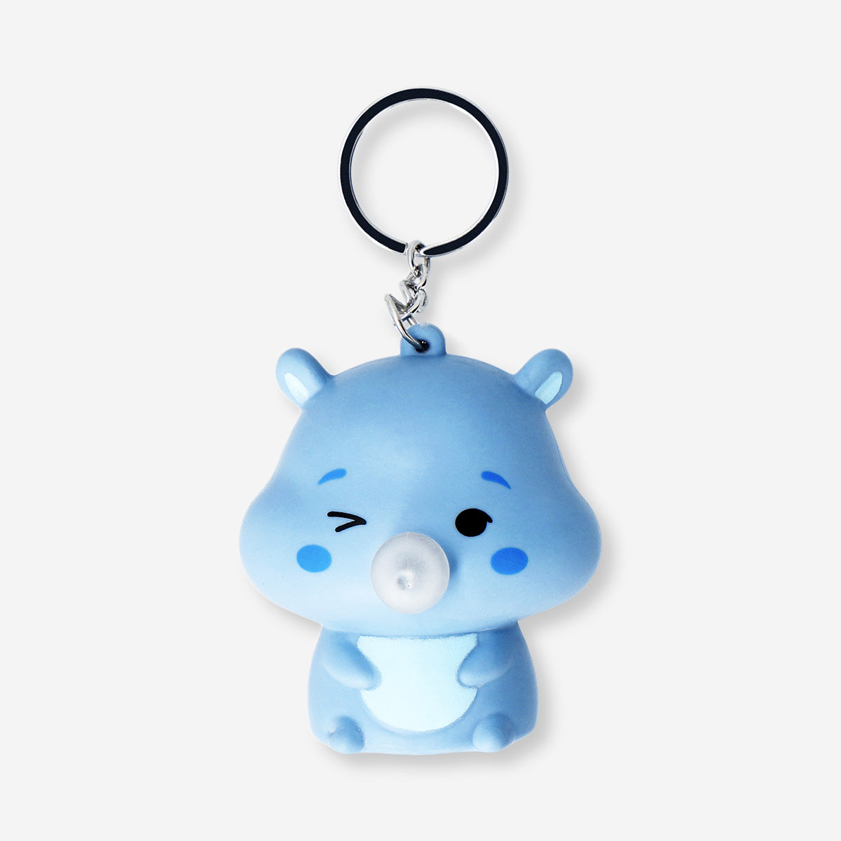 Key ring - Hippo press me toy