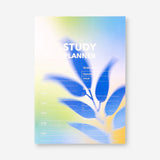 Colorful gradient weekly study planner for office use by Flying Tiger Copenhagen with organized pages and modern design.