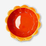 12 cm ceramic kitchen bowl with embossed sunflower design by Flying Tiger Copenhagen, featuring a decorative sunflower pattern.