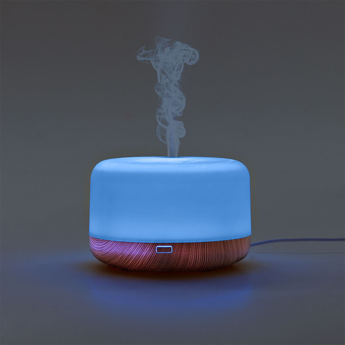 Flying Tiger Copenhagen humidifier with changing lights, 13x13 cm, white cylindrical design