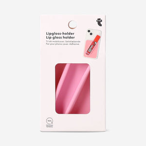 Pink lip gloss holder for phone cover by Flying Tiger Copenhagen, designed to hold lip gloss securely on your phone or case.
