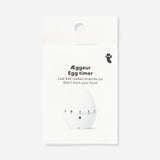 White Flying Tiger Copenhagen kitchen egg timer with a simple, classic design for precise cooking time management.
