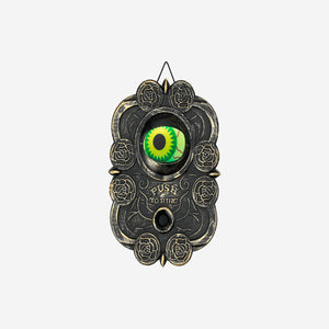 Flying Tiger Copenhagen gothic doorbell gadget with light, sound, and movement features visible in the image.