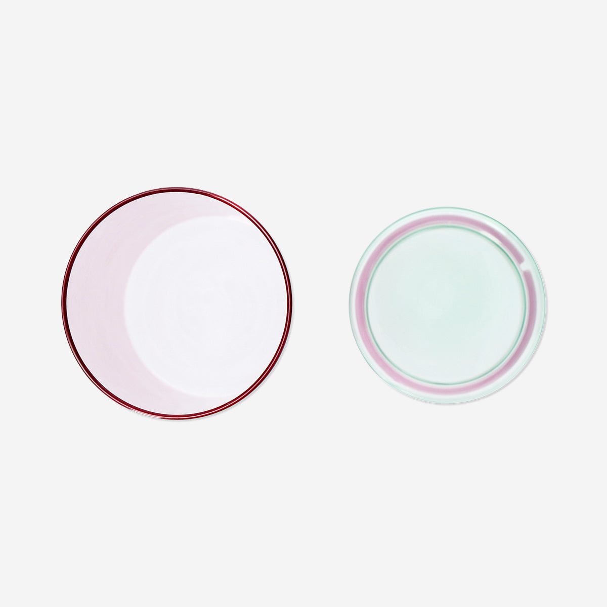 Pink glass storage jar - 1280 ml